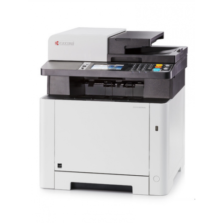 Kyocera ECOSYS M5526cdw - Multifunction printer - colour - laser - Legal (216 x 356 mm) / A4 (210 x 297 mm) (original) - A4 / Legal (media) - up to 26 ppm (copying) - up to 26 ppm (printing) - 300 sheets - 33.6 Kbps - USB 2.0, Gigabit LAN, USB host, Wi-Fi - 8