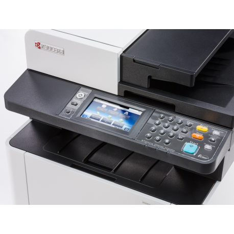 Kyocera ECOSYS M5526cdn - Multifunction printer - colour - laser - Legal (216 x 356 mm)/A4 (210 x 297 mm) (original) - A4/Legal (media) - up to 26 ppm (copying) - up to 26 ppm (printing) - 300 sheets - 33.6 Kbps - USB 2.0, Gigabit LAN, USB host - 8