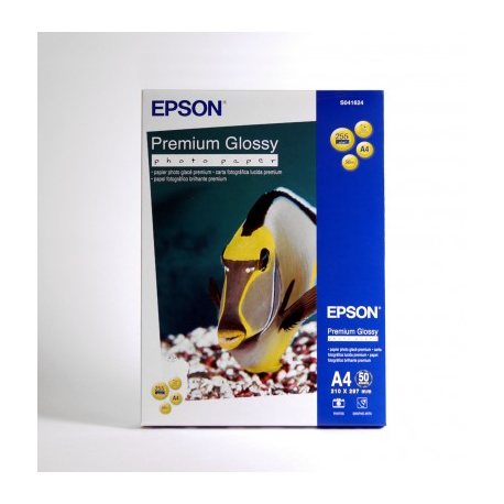 Epson Premium - Glossy - resin coated - A4 (210 x 297 mm) - 255 g / m² - 50 sheet(s) photo paper - for EcoTank ET-2650, 2750, 2751, 2756, 2850, 2851, 2856, 4750, 4850 - 1