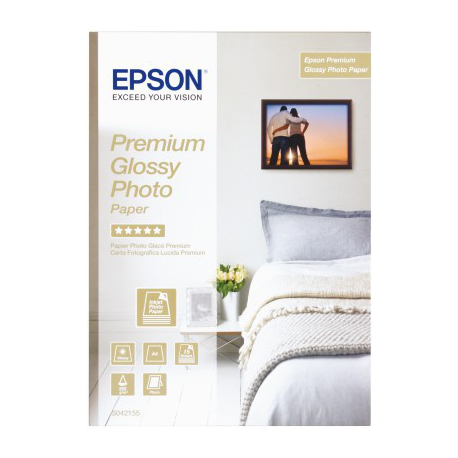 Epson Premium Glossy Photo Paper - Glossy - A4 (210 x 297 mm) 15 sheet(s) photo paper - for EcoTank ET-2650, 2750, 2751, 2756, 2850, 2851, 2856, 4750, 4850 - 1