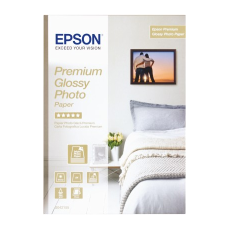Epson Premium Glossy Photo Paper - Glossy - A4 (210 x 297 mm) 15 sheet(s) photo paper - for EcoTank ET-2650, 2750, 2751, 2756, 2850, 2851, 2856, 4750, 4850 - 2