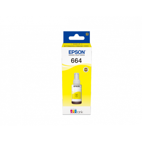 Epson T6644 - 70 ml - yellow - original - ink refill - for EcoTank ET-14000, ET-16500, ET-2500, ET-2550, ET-2600, ET-2650, ET-3600, ET-4500, ET-4550 - 0