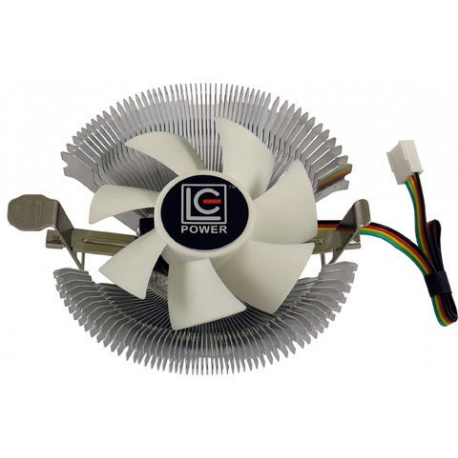 LC Power Cosmo Cool - Processor cooler - (for: LGA775, LGA1156, AM2, AM2+, AM3, LGA1155, AM3+, FM1, FM2, LGA1150) - aluminium - 80 mm - white, silver - 1