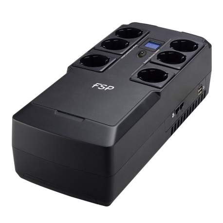 FSP NanoFit 800 - UPS - AC 220/230/240 V - 480 Watt - 800 VA - 5 Ah - output connectors: 6 - 1
