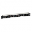 Equip - Power distribution unit (rack-mountable) - AC 250 V - 3.5 kW - output connectors: 9 - 1U - 19" - silver