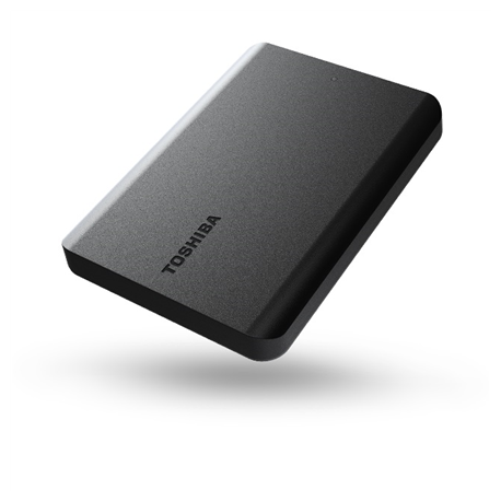 Toshiba Canvio Basics - Hard drive - 1 TB - external (portable) - 2.5" - USB 3.2 Gen 1  /  USB 2.0 - matte black - 0