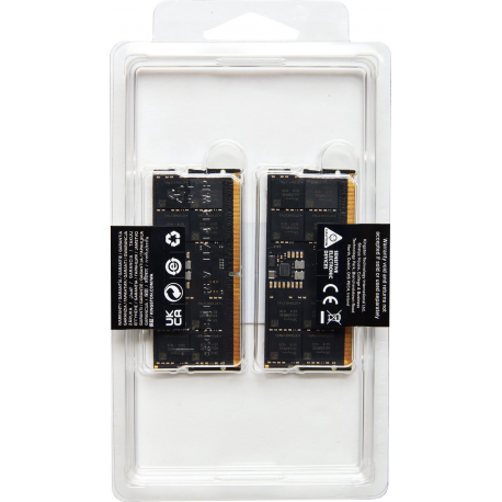 Kingston FURY Impact - DDR5 - kit - 64 GB: 2 x 32 GB - SO-DIMM 262-pin - 5600 MHz / PC5-44800 - CL40 - 1.1 V - unbuffered - on-die ECC - 3