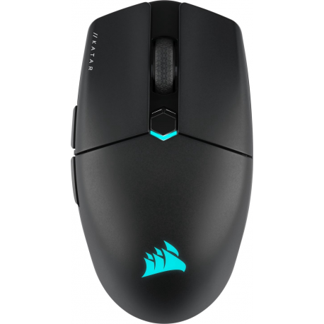 CORSAIR Gaming KATAR ELITE - Mouse - optical - 6 buttons - wireless, wired - Bluetooth, 2.4 GHz, USB-C - USB wireless receiver - 0