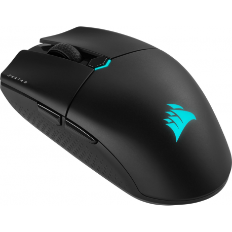 CORSAIR Gaming KATAR ELITE - Mouse - optical - 6 buttons - wireless, wired - Bluetooth, 2.4 GHz, USB-C - USB wireless receiver - 5