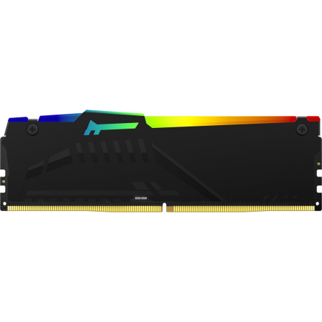 Kingston FURY Beast RGB - DDR5 - module - 8 GB - DIMM 288-pin - 5600 MHz  /  PC5-44800 - CL36 - 1.25 V - unbuffered - on-die ECC - black - 1