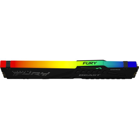 Kingston FURY Beast RGB - DDR5 - module - 8 GB - DIMM 288-pin - 5600 MHz  /  PC5-44800 - CL36 - 1.25 V - unbuffered - on-die ECC - black - 2