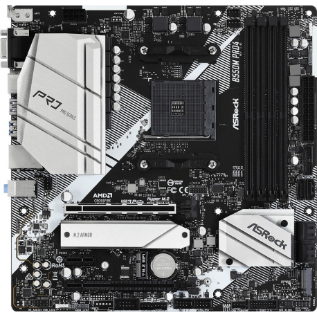 MB AMD B550 SAM4 MATX/B550M PRO4 ASROCK - 0