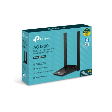 TP-Link Archer T4U Plus - Network adapter - USB 3.0 - Wi-Fi 5 - 4