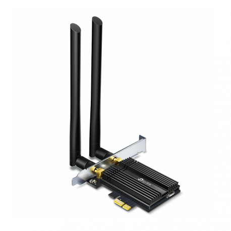 Dual Band TP-LINK Archer Wi-Fi 6 Bluetooth 5.0 PCIe Adapter TX50E 2.4GHz/5GHz, Antenna type 2xExternal, 574+2402 Mbit/s - 0