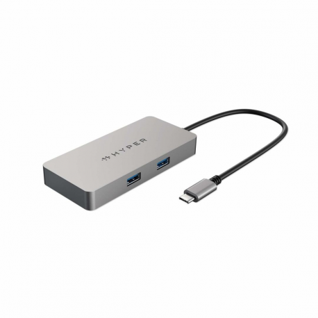 HyperDrive 5-Port USB-C Hub - Docking station - USB-C - HDMI - GigE - 0