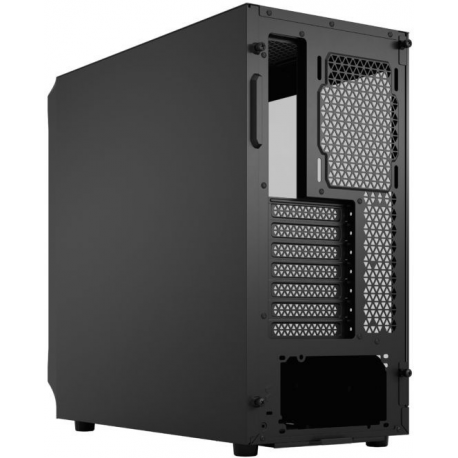 Fractal Design Focus 2 RGB - Tower - ATX - windowed side panel (tempered glass) - no power supply (ATX) - black TG clear tint - USB/Audio - 6