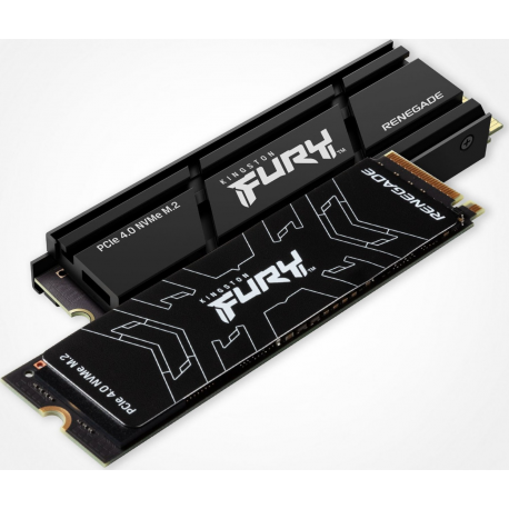 Kingston FURY Renegade - SSD - 4 TB - internal - M.2 2280 - PCIe 4.0 x4 (NVMe) - integrated heatsink - 3