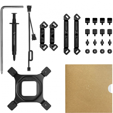 Deepcool AK620 ZERO DARK - Processor cooler - (for: LGA1155, LGA2011, LGA1150, LGA2011-3, LGA1151, AM4, LGA2066, LGA1200, LGA1700, AM5) - 120 mm - black - 8