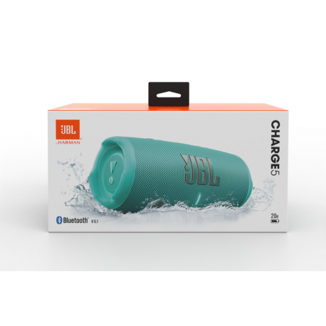 JBL Charge 5 - Speaker - for portable use - wireless - Bluetooth - 40 Watt - teal - 7