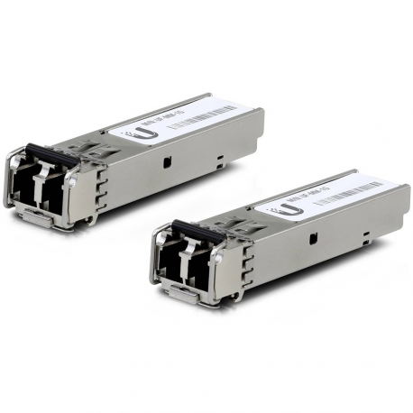 Ubiquiti UACC-OM-MM-1G-D - SFP (mini-GBIC) transceiver module - GigE - LC multi-mode - up to 550 m - 850 nm (pack of 2) - 2