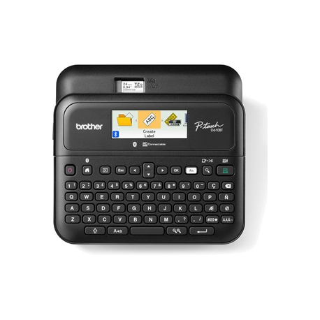 Brother P-Touch PT-D610BTVP - Labelmaker - B/W - thermal transfer - 24 mm width - 180 dpi - up to 30 mm/sec - USB, Bluetooth 5.0 - cutter - 7 line printing, print preview, mirror print, vertical print, multi-copy printing - black - 0