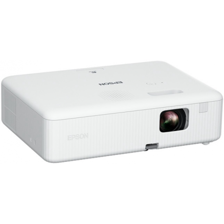 Epson CO-W01 - 3LCD projector - portable - 3000 lumens (white) - 3000 lumens (colour) - WXGA (1280 x 800) - 16:10 - black / white - 1