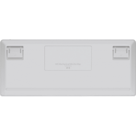 Logitech Master Series MX Mechanical Mini for Mac - Keyboard - backlit - wireless - Bluetooth LE - QWERTY - US International - key switch: Tactile Quiet - pale grey - 2