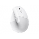 Logitech Lift for Mac - Vertical mouse - ergonomic - optical - 6 buttons - wireless - Bluetooth - Logitech Logi Bolt USB receiver - off-white - for Apple MacBook
