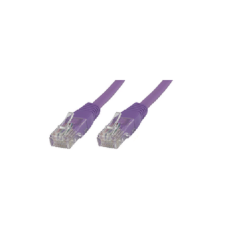MicroConnect - Network cable - RJ-45 (M) to RJ-45 (M) - 30 cm - UTP - CAT 6 - booted, halogen-free - purple - 0