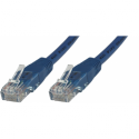MicroConnect - Network cable - RJ-45 (M) to RJ-45 (M) - 25 cm - 6 mm - UTP - CAT 6 - round, snagless, stranded - blue