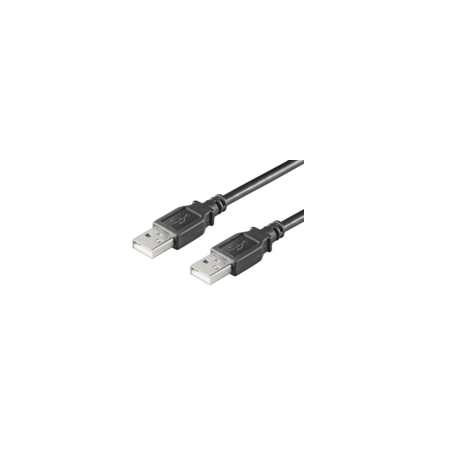 MicroConnect USB 2.0 - USB cable - USB (M) to USB (M) - USB 2.0 - 10 cm - black - 0