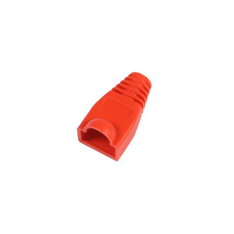 MicroConnect - Network cable boots - red (pack of 50) - 0