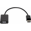 HP - VGA adapter - DisplayPort (M) to HD-15 (VGA) (F) - 20 cm - for HP Z1 G9; Elite 600 G9, 800 G9; Pro 400 G9; ProOne 440 G9; Workstation Z2 G9