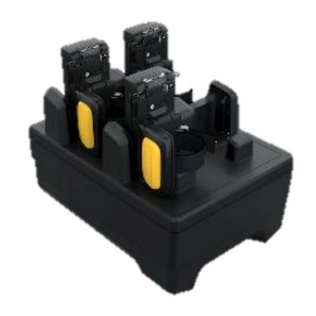 Zebra 4-Slot Ring Scanner Cradle - Handheld / barcode scanner charging cradle - output connectors: 4 - 0
