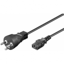 MicroConnect - Power cable - Type K (M) to IEC 60320 C13 - AC 250 V - 10 A - 50 cm - black