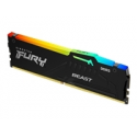 Kingston FURY Beast RGB - DDR5 - module - 16 GB - DIMM 288-pin - 5600 MHz / PC5-44800 - CL36 - 1.25 V - unbuffered - on-die ECC - black