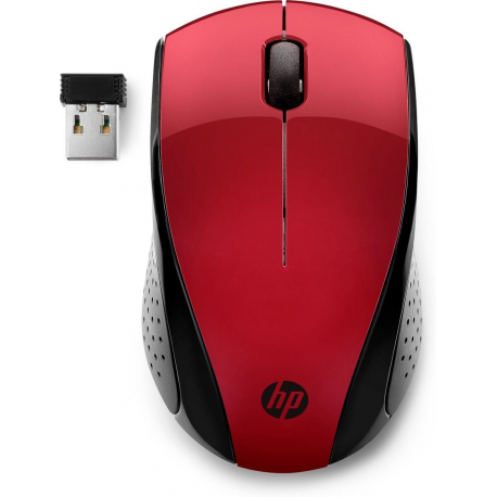 HP 220 - Mouse - 3 buttons - wireless - 2.4 GHz - USB wireless receiver - sunset red - CTO - for OMEN Obelisk by HP 875; HP 27; Laptop 15; Pavilion Gaming TG01; Spectre x360 Laptop - 0