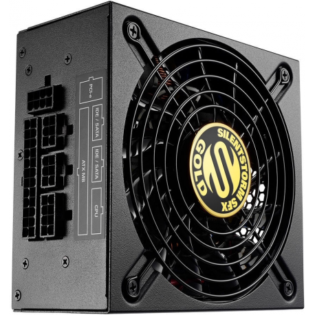 Sharkoon SilentStorm SFX 500 Gold - Power supply (internal) - SFX12V / SFX-L12V - 80 PLUS Gold - AC 100-240 V - 500 Watt - active PFC - black - 1