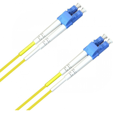 MicroConnect - Network cable - LC/UPC single-mode (M) to LC/UPC single-mode (M) - 0.5 m - fibre optic - 9 / 125 micron - OS2 - halogen-free - yellow - 0