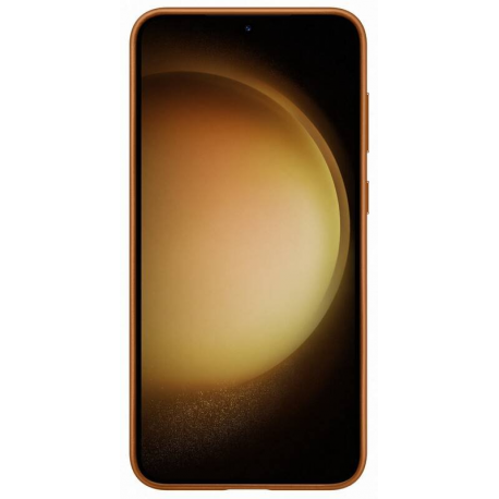 Samsung EF-VS916 - Back cover for mobile phone - genuine leather - camel - for Galaxy S23+ - 4