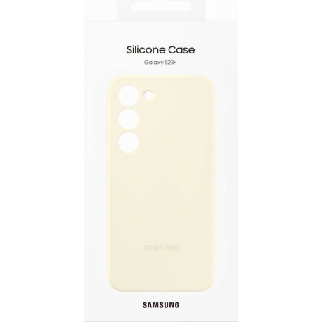 Samsung EF-PS916 - Back cover for mobile phone - silicone - cream - for Galaxy S23+ - 2