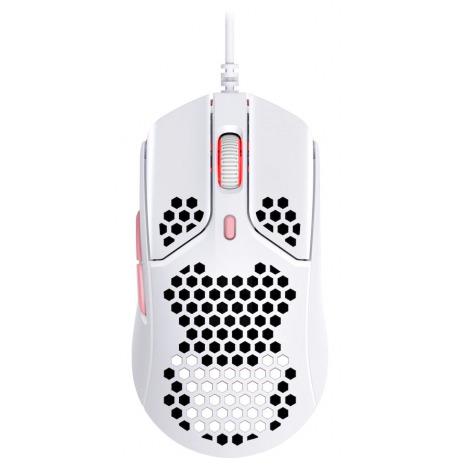 HyperX Pulsefire Haste - Mouse - optical - 6 buttons - wired - USB 2.0 - white / pink - for Xbox One, Xbox One S, Xbox One S All-Digital Edition, Xbox One X, Xbox Series S, Xbox Series X; Sony PlayStation 4, Sony PlayStation 5 - 2