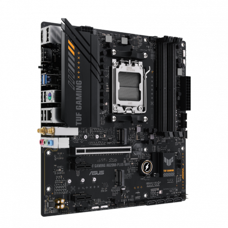 ASUS TUF GAMING A620M-PLUS WIFI - Motherboard - micro ATX - Socket AM5 - AMD A620 Chipset - USB 3.2 Gen 1, USB-C 3.2 Gen 1 - Gigabit LAN, 2.5 Gigabit LAN, Bluetooth, Wi-Fi - onboard graphics (CPU required) - HD Audio (8-channel) - 6