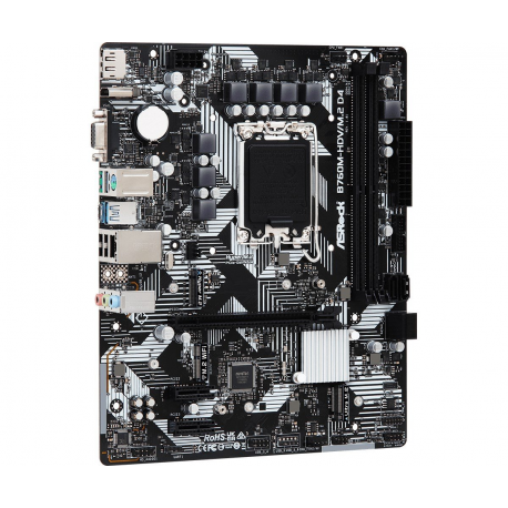 ASRock B760M-HDV / M.2 D4 - Motherboard - micro ATX - LGA1700 Socket - B760 Chipset - USB 3.2 Gen 1, USB-C 3.2 Gen 1 - Gigabit LAN - onboard graphics (CPU required) - HD Audio (8-channel) - 2
