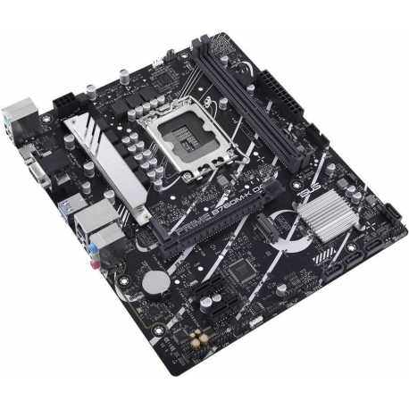 ASUS PRIME B760M-K D4 - Motherboard - micro ATX - LGA1700 Socket - B760 Chipset - USB 3.2 Gen 1 - 2.5 Gigabit LAN - onboard graphics (CPU required) - HD Audio (8-channel) - 4