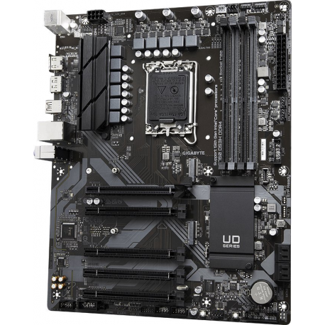 Gigabyte B760 DS3H DDR4 - 1.0 - motherboard - ATX - LGA1700 Socket - B760 Chipset - USB 3.2 Gen 1, USB 3.2 Gen 2, USB-C 3.2 Gen 2x2, USB-C 3.2 Gen 1 - Gigabit LAN - onboard graphics (CPU required) - HD Audio (8-channel) - 3