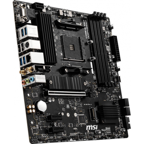 MSI B550M PRO-VDH WIFI - Motherboard - micro ATX - Socket AM4 - AMD B550 Chipset - USB-C Gen1, USB 3.2 Gen 1 - Bluetooth, Gigabit LAN, Wi-Fi - onboard graphics (CPU required) - HD Audio (8-channel) - 6