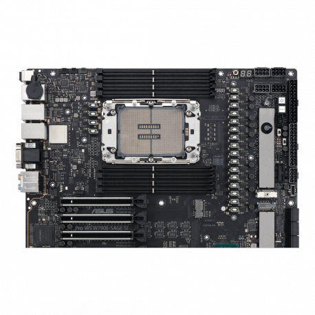 ASUS PRO WS W790E-SAGE SE - Motherboard - SSI EEB - LGA4677 Socket-E - W790 Chipset - USB 3.2 Gen 1, USB 3.2 Gen 2x2, USB-C 3.2 Gen2, USB-C 3.2 Gen 2x2 - 10 Gigabit LAN, Gigabit LAN - HD Audio (8-channel) - 15