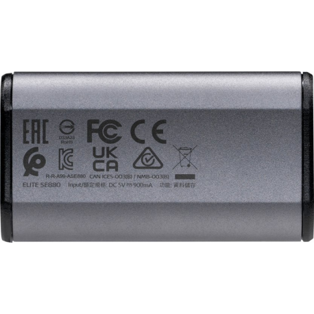 ADATA SE880 - SSD - 500 GB - external (portable) - USB 3.2 Gen 2x2 (USB-C connector) - titanium grey - 1