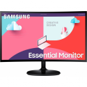 Samsung S24C360EAU - S36C Series - LED monitor - curved - 24" - 1920 x 1080 Full HD (1080p) @ 75 Hz - VA - 250 cd / m² - 3000:1 - 4 ms - HDMI, VGA - black